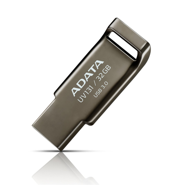 Adata 32GB USB 3.0 Flash Drive, UV131, Retail Color Grey 32GB - $15.99