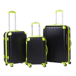 Merax Travelhouse 3 Piece PC+ABS Spinner Luggage Set with TSA Lock